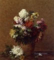 Gran Ramo de Crisantemos flor pintor Henri Fantin Latour
